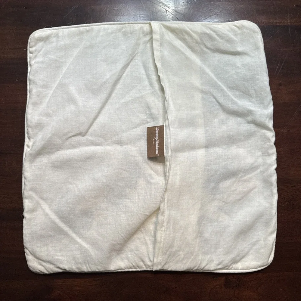Tommy Bahama Embroidered Pillow Cover Accent Throw 15